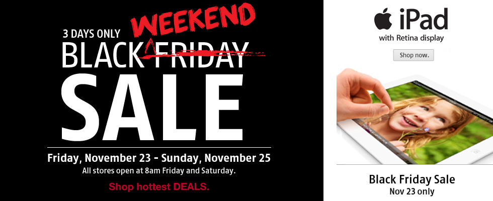 Future Shop: Black Friday/ Weekend Sale (Nov 23-25) - Calgary Deals Blog - What Stores Have Black Friday Sales All Weekend
