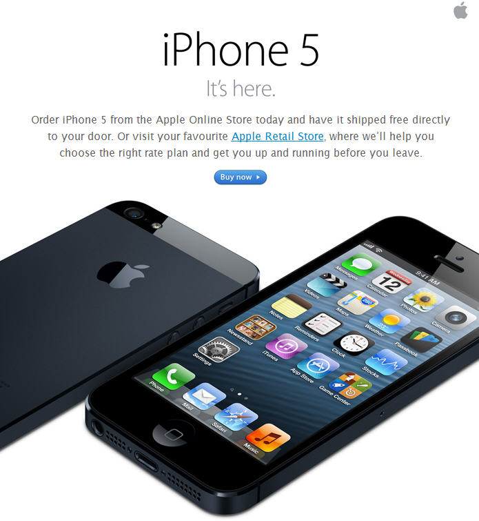 Apple iPhone 5 comes out today! (Sept 21)