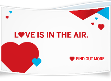 Air Canada Love is in the Air Sale - Save 14 Off Select Flights to Canada and USA (Book by Feb 14)