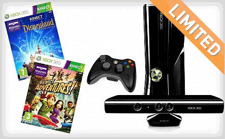 WagJag $199 for the Xbox 360 4GB Console with Kinect and 2 Games