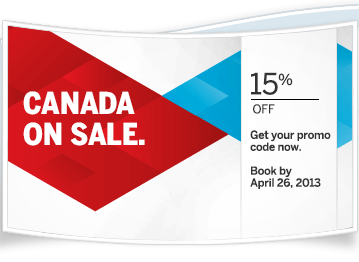 Air Canada 15 Off Canada Sale (Book by Apr 26)