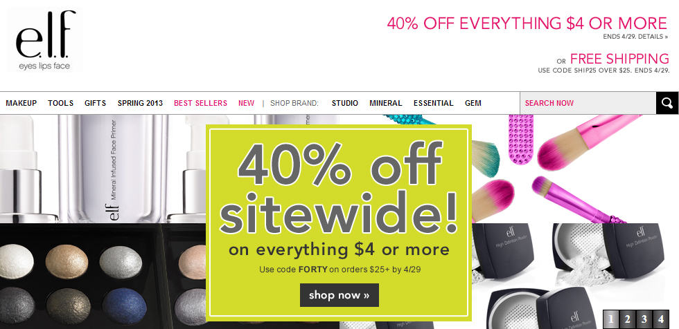 ELF Cosmetics 40 Off Sitewide (Apr 24-29)