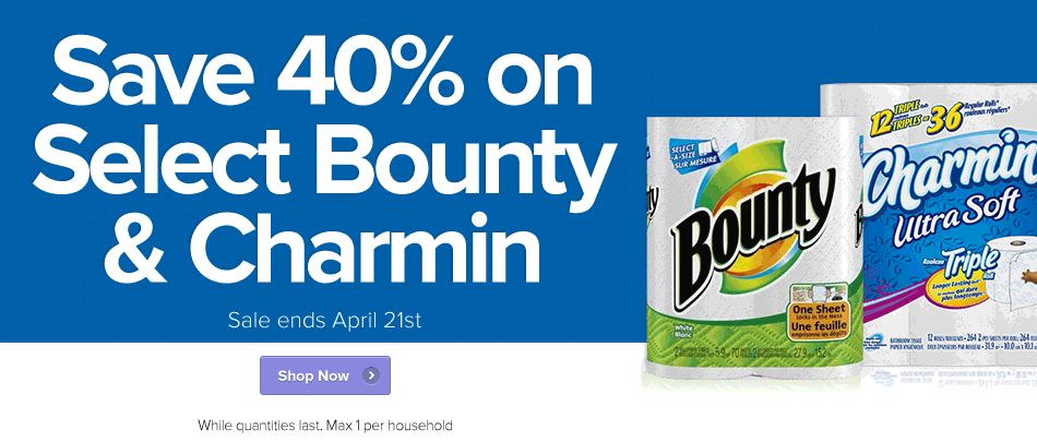 Well 40 Off Select Bounty & Charmin