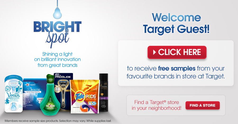 Brightspot SAMPLER FREE P&G Samples!