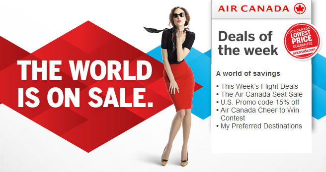 Air Canada The World is on Sale (Book by July 22)
