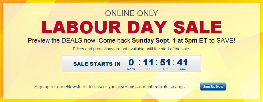 Best Buy Labour Day Online Sale (Sept 1, 5pm - Sept 3, 10am ET)