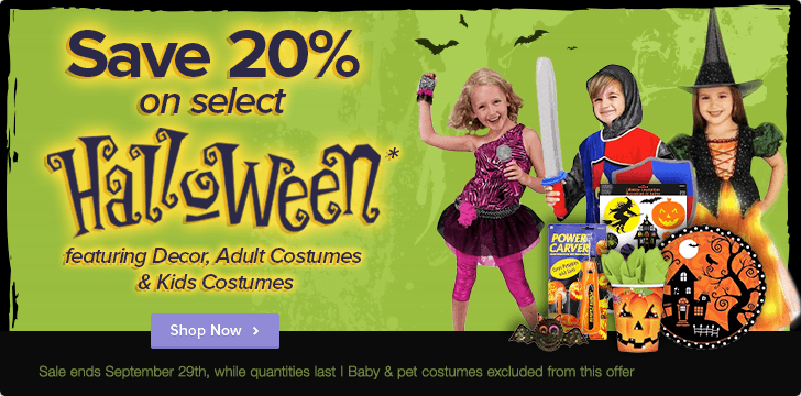 Well 20 Off Select Halloween Products (Until Sept 29)