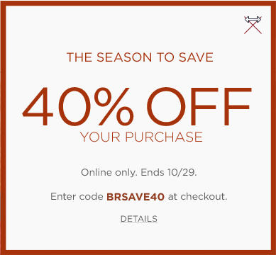 Banana Republic 40 Off Online Purchase Promo Code (Oct 28-29)