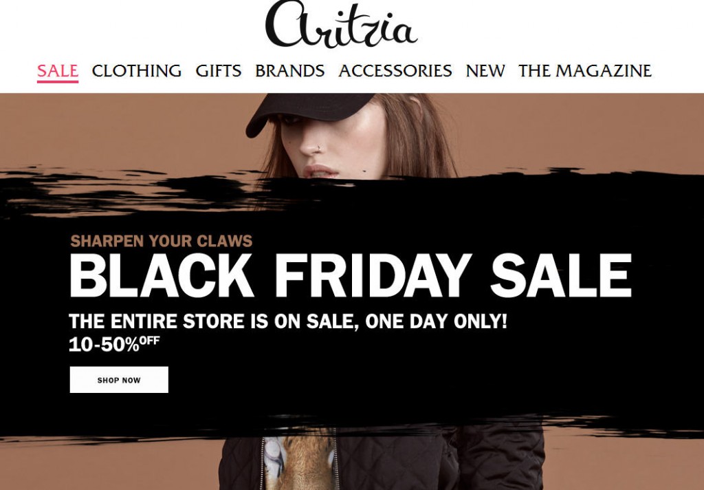 Aritzia Black Friday Sale - 10-50 Off Entire Store (Nov 29)