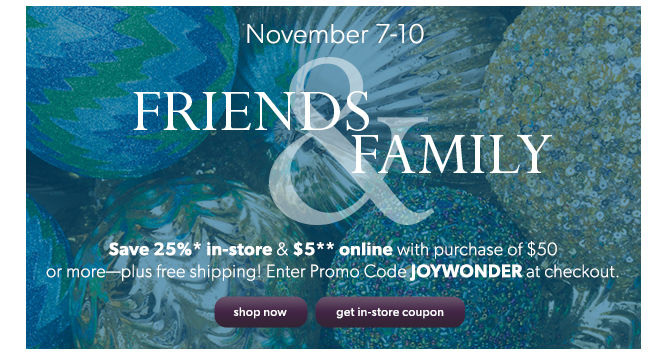 Chapters Indigo Friends & Family Sale (Nov 7-10)