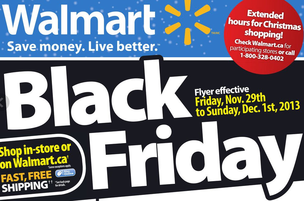 Walmart Black Friday Sneak Peak Flyer (Nov 29 - Dec 1)
