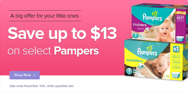 Well Save up to $13 Off on select Pampers Diapers (Until Nov 10)