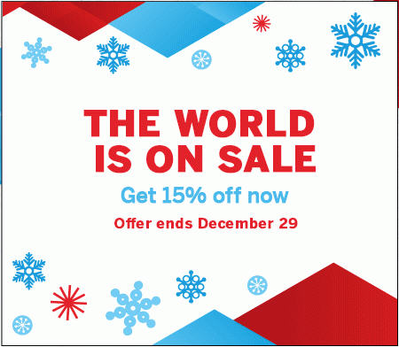 Air Canada Boxing Day Sale - Save 15 Off (Until Dec 29)