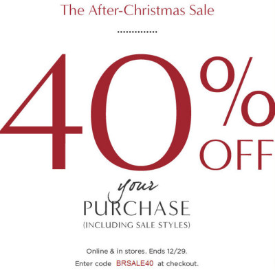 Banana Republic 40 Off Your Entire Purchase + Extra 25 Off Code (Dec 29)