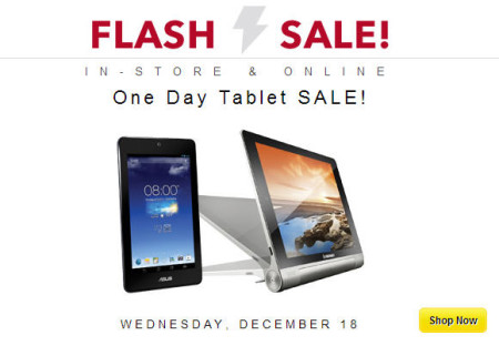 Best Buy 1-Day Tablet Flash Sale (Dec 18)