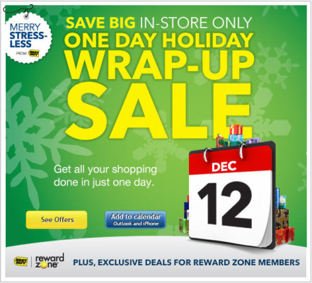 Best Buy Sneak Peek at Holiday Wrap-Up Sale (Dec 12)