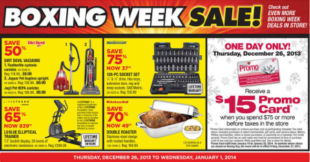 Canadian Tire Boxing Week Blowout (Dec 26 - Jan 1)