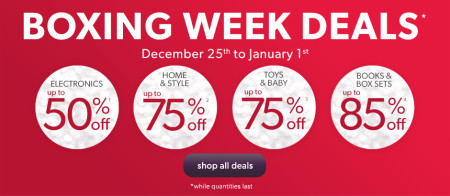 Chapters Indigo Boxing Week Deals Continue (Dec 25 - Jan 1)