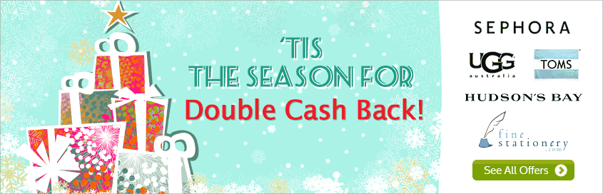 Ebates Double Cash Back at 20 Online Retailers