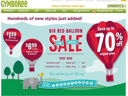 Gymboree Semi Annual Sale - Save up to 70 Off