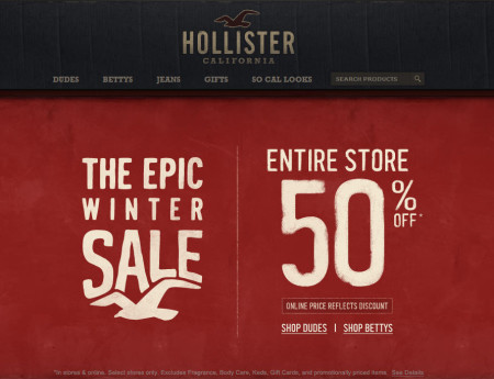 Hollister Co 50 Off Entire Store In-Store and Online