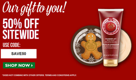 The Body Shop 50 Off Sitewide Promo Code + 8 Cash Back on Ebates.ca (Until Dec 29)