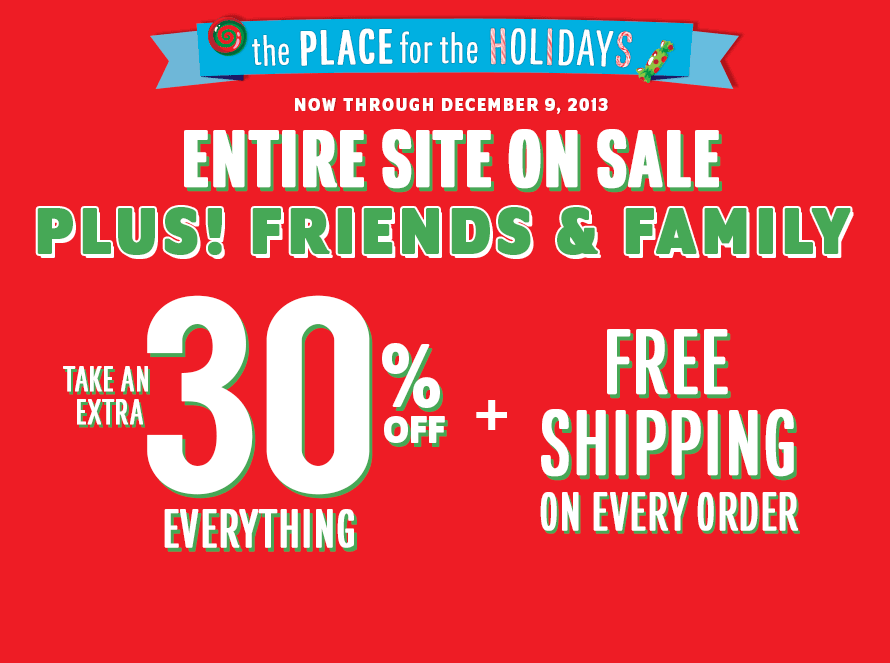 The Childrens Place Friends and Family Sale - Extra 30 Off Everything Free Shipping (Until Dec 9)