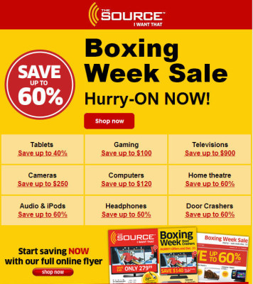 The Source Boxing Week Sale is on Now (Dec 24-31)