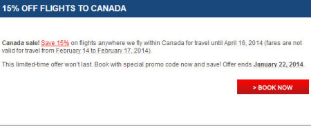 Air Canada Canada Sale - 15 Off Flights within Canada (Book by Jan 22)