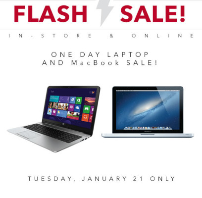 Best Buy 1-Day Laptop and MacBook Flash Sale (Jan 21)