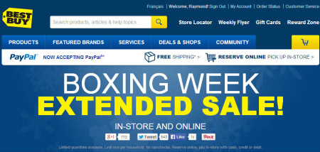 Best Buy Boxing Week Extended Sale (Until Jan 9)