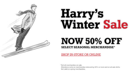 Harry Rosen Harry's Winter Sale - 50 Off Select Seasonal Merchandise