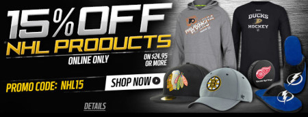 Lids 15 Off NHL Gear (Until Jan 6)