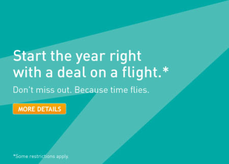 WestJet New Year's Seat Sale (Book by Jan 7)