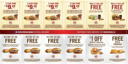 Burger King New Printable Coupons (Until Feb 28)