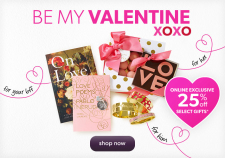 Chapters Indigo 25 Off Valentine's Day Gifts