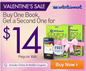 Entertainment Books 40 Off All Coupon Books + Free Shipping (Feb 10-12)