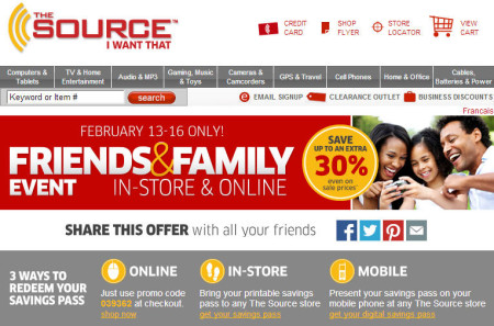 The Source Friends & Family Sale - Save up to an Extra 30 Off (Feb 13-16)