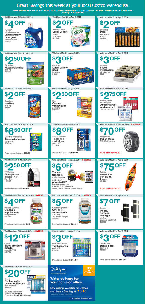 Costco Weekly Handout Instant Savings Coupons West (Mar 31 - Apr 6)