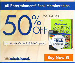 Entertainment Book 50 Off All Coupon Books + Free Shipping (Until Mar 12)