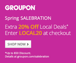 Groupon - Extra 20 Off Any Local Deal Promo Code (Mar 18-19)