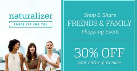 Naturalizer Friends & Family Sale - Extra 30 Off Entire Purchase