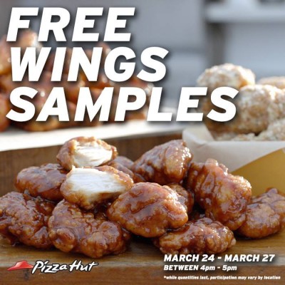 Pizza Hut FREE Wings Samples (Mar 24-27)