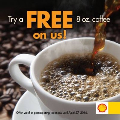 Shell Canada FREE Small Coffee (Until Apr 27)