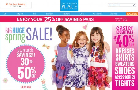 The Children's Place 30-50 Off Storewide Savings + Extra 25 Off Everything Coupon (Mar 12-18)