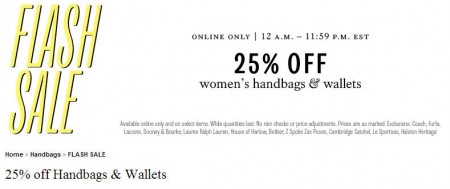 TheBay Flash Sale - 25 Off Women's Handbags and Wallets (Mar 19)