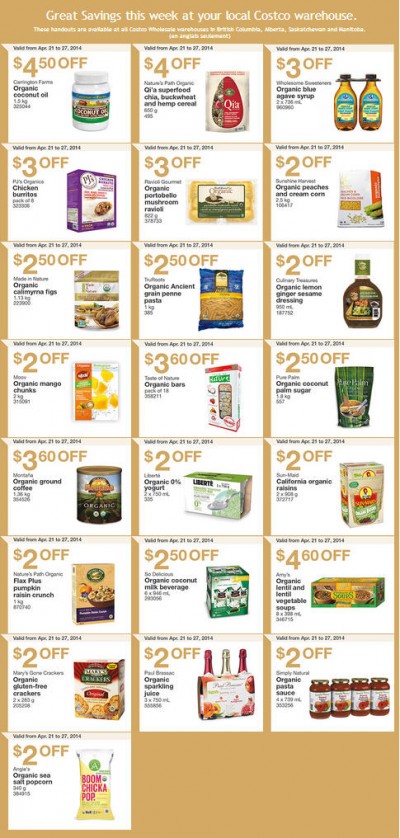 Costco Weekly Handout Instant Savings Coupons West (Apr 21-27)