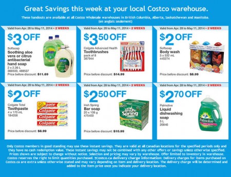 Costco Weekly Handout Instant Savings Coupons West (Apr 28 - May11)