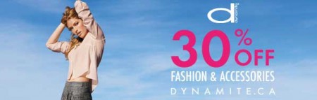 Dynamite Clothing 30 Off All Orders + Free Shipping Promo Code (Apr 17-21)