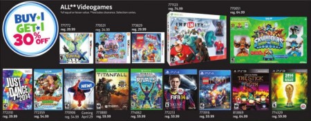 Toys R Us Video Games - Buy 1, Get 1 30 Off (Until Apr 25 - May 1)